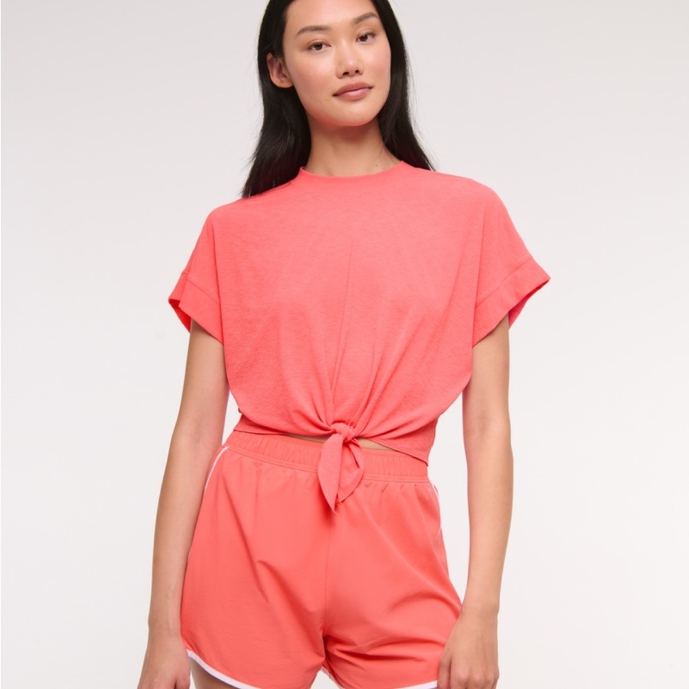 Abercrombie & Fitch YPB Featherweight Tie-Front Tee